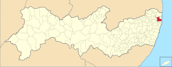 Brazil Pernambuco Igarassu location map